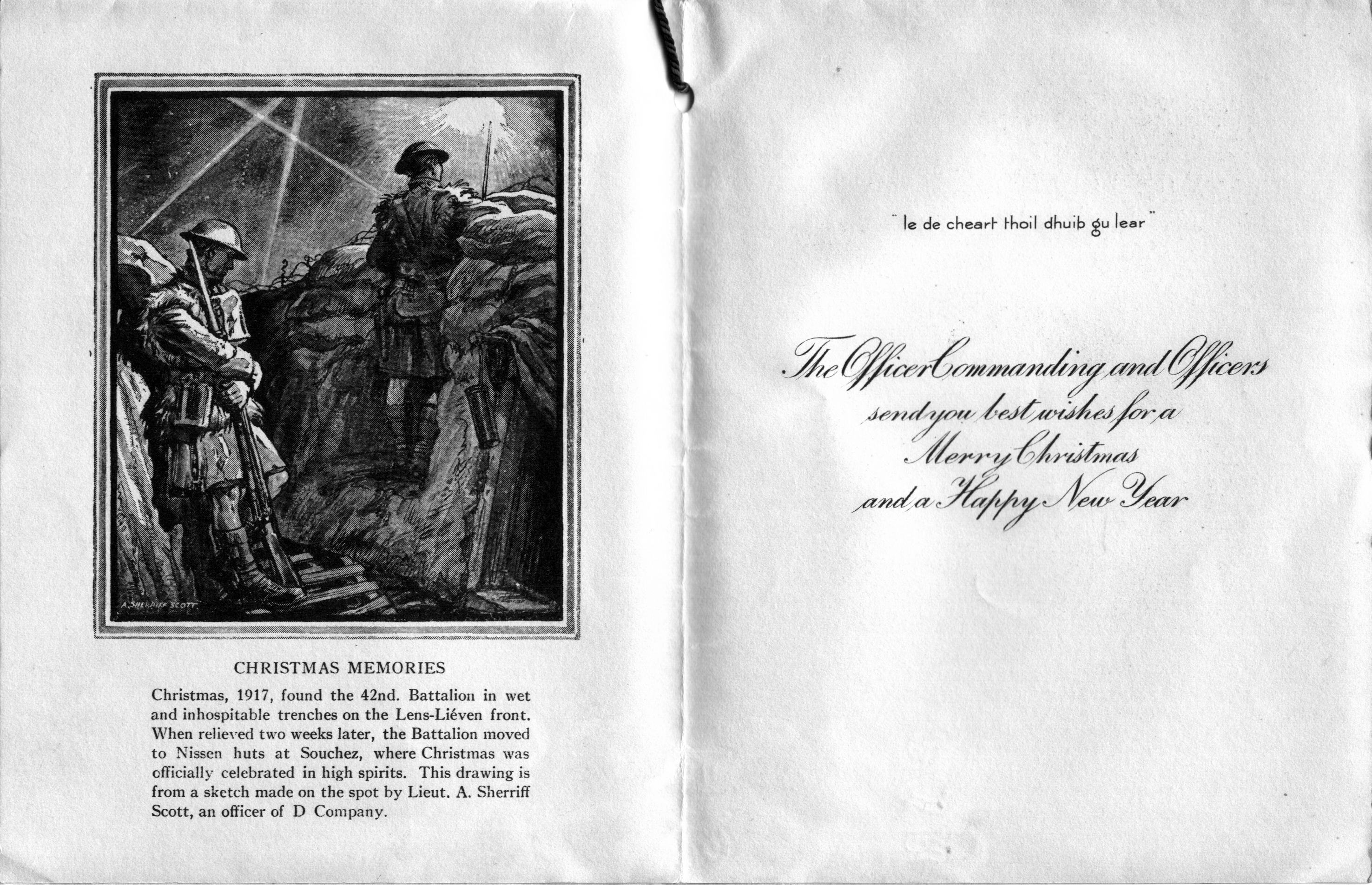 A Black Watch Christmas card | Wartime Canada